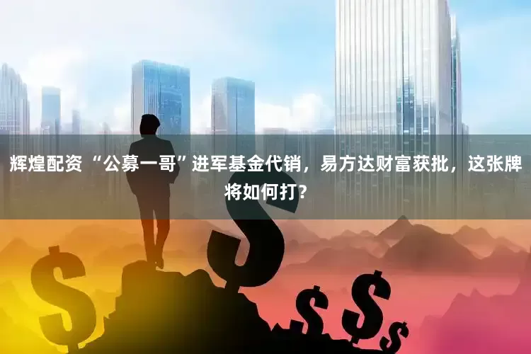 辉煌配资 “公募一哥”进军基金代销，易方达财富获批，这张牌将如何打？