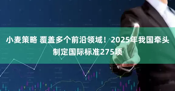 小麦策略 覆盖多个前沿领域！2025年我国牵头制定国际标准275项