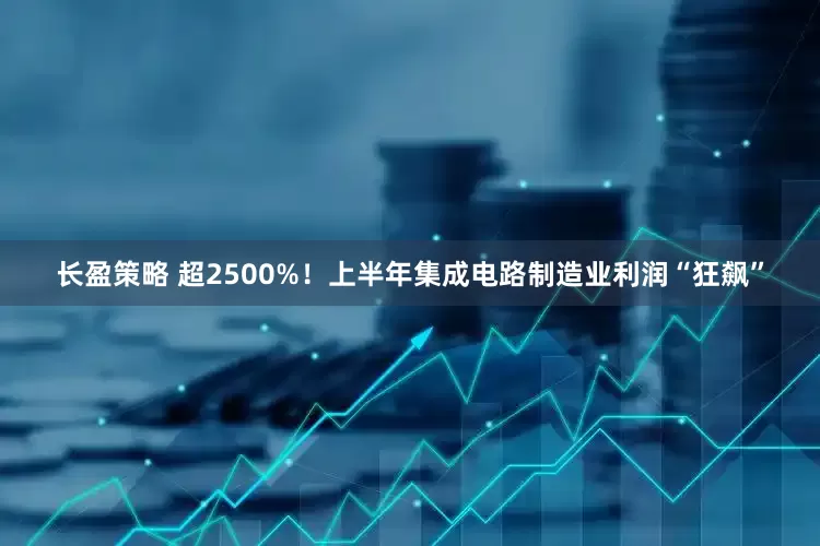 长盈策略 超2500%！上半年集成电路制造业利润“狂飙”